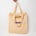 MYSU Heavy Duty Brown Eco Friendly Large Canvas Tote Bag with Zipper - 14.5 inches (L) * 3 inches (W) * 16 inches (H) - Holds up to 15kg. 