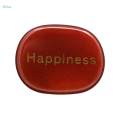 Small Engraved Stones, Polished Flat Oval Palm Stones Tumble Stones for Gifts Dorm Desk Night. 