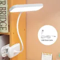 Book Light USB Lamp Clip Reading Light Led Eye Protection Desk Lamp Books Rechargeable Lamp 180° Adjust Bookmark Night Light 1Pcs. 