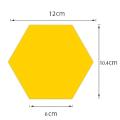 Bikri Kendra - Hexagon 24 Golden mirror stickers for wall, acrylic wall decor sticker, hexagonal mirror wall sticker, wall mirror stickers, wall stickers for hall room, bed room, Kitchen, Unframed SAB. 