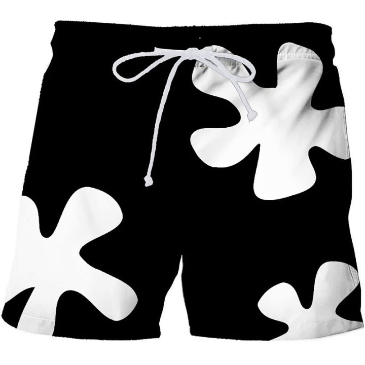 New 3D digital print beach shorts Summer loose shorts 3D graphic shorts Bermuda shorts Quick-drying surf shorts Swimming shorts