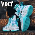 Water Basketball Shoes Men's Summer Sports Breathable Student Sneakers Trendy Women's Non-Slip Wear-Resistant Travel Shoes High-Top. 