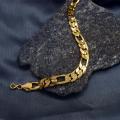 BOOM Gold plated Stylish Rich Look 9MM lara bracelet For All and lover gift for boy friends. 