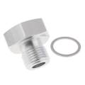Oil Water Pressure Temp Sensor Adapter M16x1.5 -1/8 NPT NEW SLIVER W/ Gasket. 