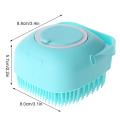 Silicone Shower Brush with Soap Dispenser,Ultra Soft Exfoliating Silicone Body Scrubber Bath Brush for Skin Exfoliation. 