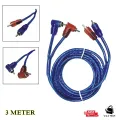 RCA Male to 2 Male Stereo Cable - 3M-10M Audio Connector for Vehicles. 