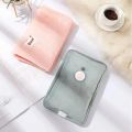 Reusable Hot Water Bottle EU Plug Rechargeable Warm Hand Pocket Cute Electric Hot Water Bag Soft Winter Hand Warmer. 
