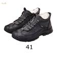 Winter Snow Boots Stylish Lightweight Ankle Booties Men's Winter Short Boots for Hiking Gray Size 41. 