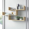 Modern Wall Fixture accent shelf brings clean lines and architectural style to any blank wall in your Home,Office,StudyHall. 