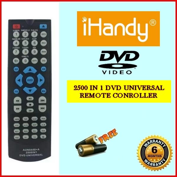 DVD Universal Remote Control 2500 in 1 & Free batteries
