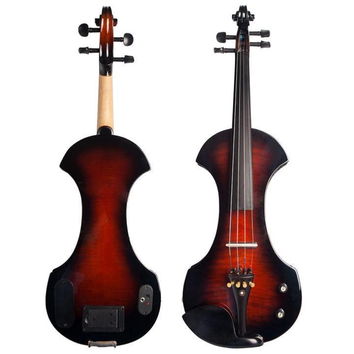 Cremon Solid CREMONA 4/4 Solid wood Electric Silent Violin Kit With Bow, Cable, Case ...