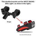 WEST BIKING 4 In 1 Bicycle Light Bracket Mount Bike Computer Mount Bracket Smart Sensor Bike Light Stand Bicycle Accessories-B type. 