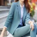 Business Wear Women's Clothing Elegant Outfit Women's Short Suit Spring and Autumn Suit Coat Female Business Student Interview Work Clothes. 