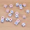 Dices 12mm Plastic White Gaming Dice Standard Six Sided Decider Birthday Parties Board Game Leisure and entertainment-10PCS. 
