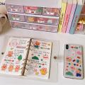 Small Stickers For Notebooks Cartoon Themed Stationery Stickers Cute Stationery Stickers INS Style Stickers Japanese Cartoon Stickers. 