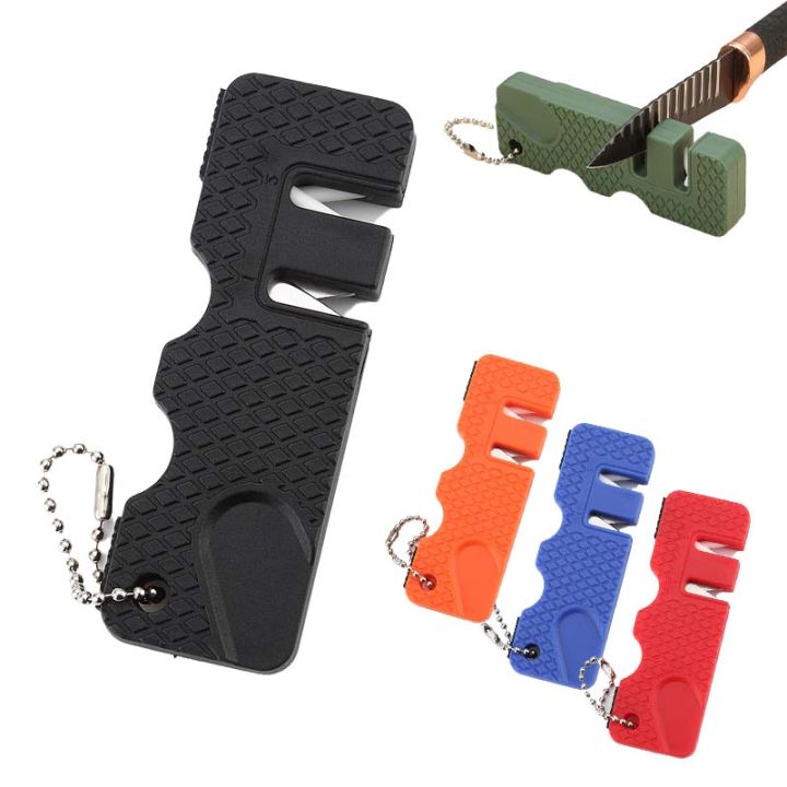 【HOT】 Knife Sharpener Portable Carbide Knife Pocket Diamond Tool Scissor Sharpen Fish Sharpener For Kitchen Knife Sharpener Tools