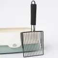 Reliable Cat Litter Cleaning Tool Convenient Non-stick Metal Cat Litter Scoop with Long Handle Easy Pet Cleaning Tool for Southeast Asian Buyers. 