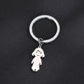 Personalized Boy Girl Pendant Engrave Name Keychain For Women Stainless Steel Nameplate Date DIY Key Chain Family Jewelry Gift. 