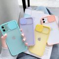 【ThinkWay】Camera Lens Protection Phone Case on For iPhone 11 12 Pro Max 8 7 Plus XR XsMax X SE 13 Pro Max Color Candy Soft Back Cover. 