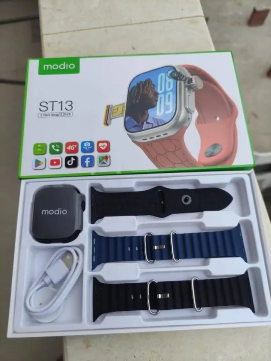Modio%20ST13%20Smart%20Watch%202.2%20Inch%20Full%20Screen%20Display%20With%204G%20SIM%20card%20Support%203%20Pair%20Straps%20and%20Wireless%20Charger%20For%20Ladies%20and%20Gents%20(Black)%20-%20Image%207
