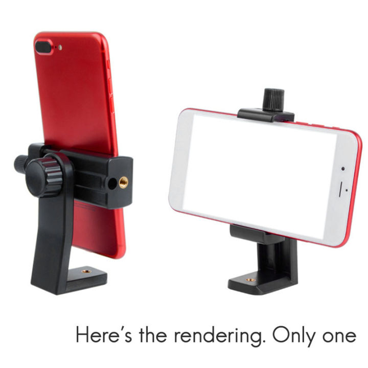 Phone%20Holder/Vertical%20and%20Horizontal%20Tripod%20Mount%20Adapter%20Rotatable%20Bracket%20with%201/4%20Inch%20Screw%20Hole/Adjustable%20Clip%20-%20Image%202