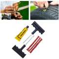 Car Tubeless Tire Repair Tools Tyre Puncture Repair Plug Kit Needle Patch Fix Tool Cement Useful Sets. 