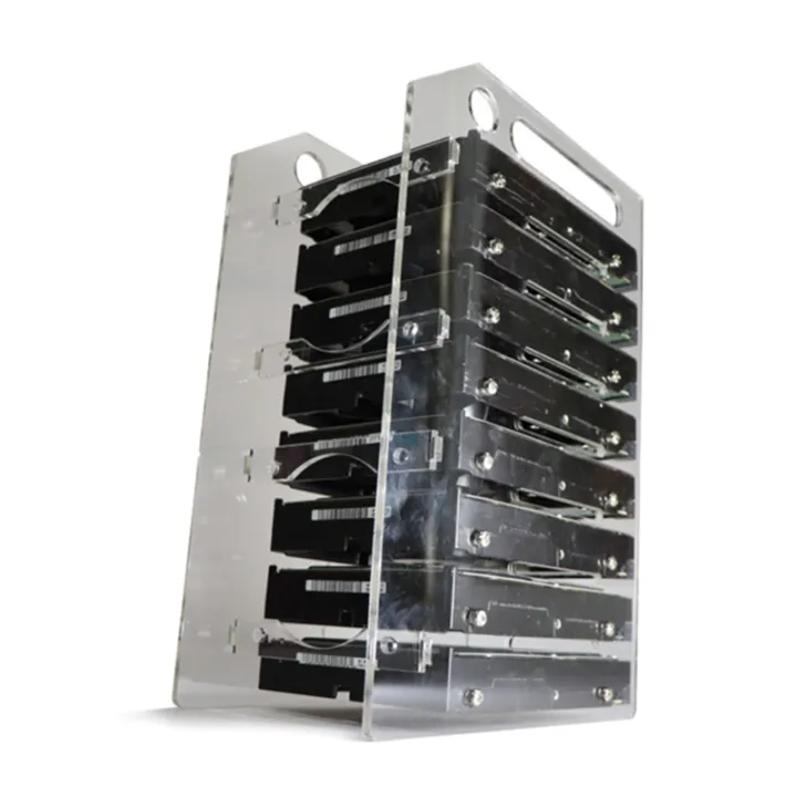 3.5 In Diy Hard Disk Bracket Bay Desk Computer External Hard Drive Shelf Rack Hdd Storage Box Organizer For C