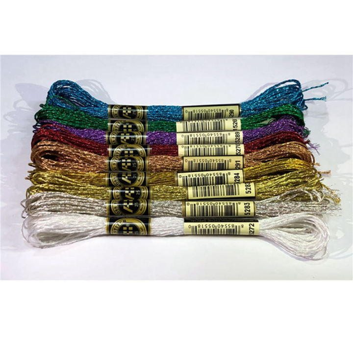 38Pcs%20Metallic%20Embroidery%20Skein%20Threads%20Multi-Color%20Embroidery%20Floss%20Glitter%20Embroidery%20Thread%20Cross-Stitch%20Thread%20-%20Image%205