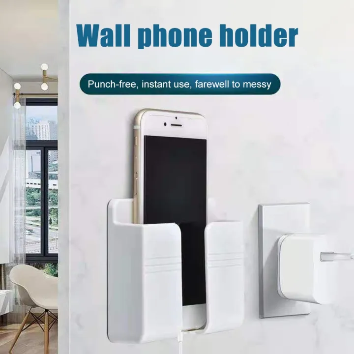 WALL%20MOUNTED%20PHONE%20HOLDER%20RACK%20and%20Remote%20Control%20Mounted%20Mobile%20Phone%20Plug%20Wall%20Holder%20Charging%20Multifunction%20Holder%20Rack%20-%20Image%204