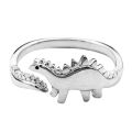 1 PCS Stylish Alloy Geometric Dinosaur Opening Ring For Boys And Girls Friendship Set Ring. 