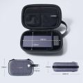 U-GREEN Travel Case Gadget Bag Small Portable Electronics Accessories Organizer Travel Carry Hard Case Cable Tidy Storage Box Pouch with Double Layer Double Zipper Snap Hook Carrying Strap. 