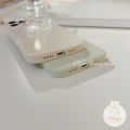 Olige Case For iPhone 13 12 11 Pro Max Korean Fashion Cream Shell Macaron Candy Colorful Straight Edge Lens Protector Soft Silicone Phone Case Back Cover. 