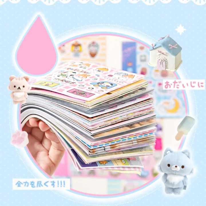 72Pcs%20Korean%20Style%20Cute%20Cartoon%20Patterns%20Sticker%20Book%20DIY%20Craft%20Handmade%20Scrapbook%20Stickers%20Sweet%20Various%20Styles%20Notebook%20Journal%20Decor%20Collage%20-%20Image%207