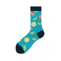Cute Cotton Crew Socks Flamingo Puppy Cow Banana Kiwi Korean Style Funny Novelty Pink White Gift  Novelty. 