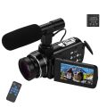 4K Handheld DV Professional Digital Video Camera CMOS Sensor Camcorder - black. 