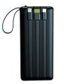 Aspor 10000mAh 4 in 1 Power Bank A300 Built-in Micro/Type-C/Lightning/USB 4 in 1 Cables Portable Charger. 