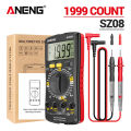 ANENG SZ08 Digital Multimeter Ultra-thin storage Professional Auto Range Voltmeter AC DC 220V Resistance Handhold Testers. 