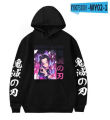 Demon Slayer anime hoodie oversized long sleeve sweatshirt Harajuku loose hoodies streetwear clothes. 