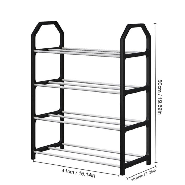 4%20Tiers%20Shoe%20Rack%20Practical%20Shoe%20Cabinet%20for%20Home%20Dorm%20Room%20Balcony%20Multifunctional%20Removable%20Assembly%20Storage%20Shelf%20Hanger%20Rack%20-%20Image%205