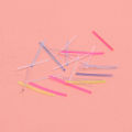 【ETOP】 Plastic Ear Piercing Maintenance Ear Needle Transparent Simple Invisible Ear Stick. 