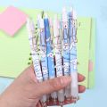 Kawaii Cute Press Pen Cartoon Blue Big-Eared Dog 0.5mm Black Ink Gel Pens Pens Student Writting Stationery Office School Supplies. 