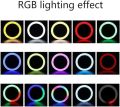 RGB Ring Light MJ30 12" with Mini Light  for YouTube | Photo-Shoot | Video Shoot | Live Stream | Reels | Makeup & Vlogging, White, 12 inch. 