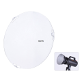 Photo Studio Portable 18.5cm Frosted-Surface Diffuser Plate for Bowens Mount 7| Standard Reflector Lamp Shade. 