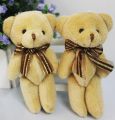 New Brand Cute Soft Plush Stuffed Mini Brown Ribbon Teddy Bear Toys Doll for Bouquet 2020. 