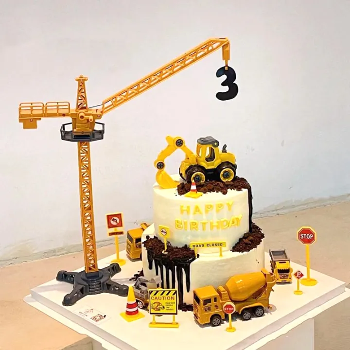 Crane%20Tractor%20Construction%20Birthday%20Cake%20Decor%20Cake%20Per%20Cars%20Party%20Construction%20Party%20One%20Year%20Birthday%20Boy%201st%20Baby%20Shower%20-%20Image%203