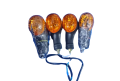CT 100 4 signal lights (front left & right -rear left & right) (CT100 BIKE PARTS) CT100 SIGNAL LIGHTS. 