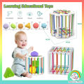 Ready Stock Shape Sorting Toy Baby Montessori Early Learning Educational Toys Baby Finger and Grasp Training Toy. 