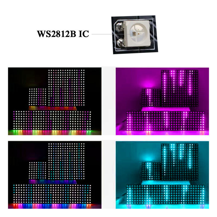 Ws2812b%208x8%208x32%2016x16%20Matrix%20Rgb%20Led%20Digital%20Flexible%20Individually%20Addressable%20Panel%20Screen%20Ws2812%20Ic%20Led%20Strip%20Dc5v%20-%20Image%205