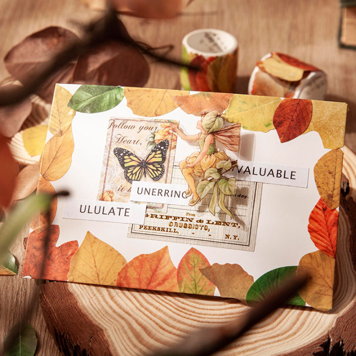 Sweet%20Journal%2050PCS%20Fallen%20Leaves%20Series%20Washi%20Tape%20Irregular%20Stickers%20INS%20Album%20Diary%20Journal%20Decorative%20Scrapbooking%20Masking%20Tapes%20Sticker%20-%20Image%206