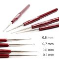for Hair Extension Micro Hook Braiding Hair Hair Making Tools Dreadlock Crochet Needle Braid Maintenance Braiders Knitting Hooks. 